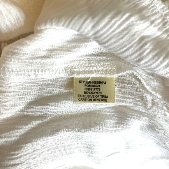 NWT Lovestitch Boho Square Neck Lace Trim Top Size Medium - Picture 5 of 7